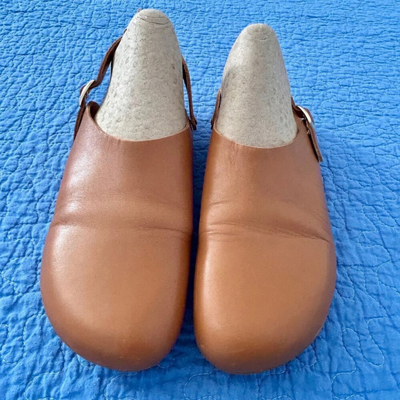 Beatrice Valenzuela Cajeta Clogs – Musk Brown Leather – Women’s Size 10 - Picture 4 of 10